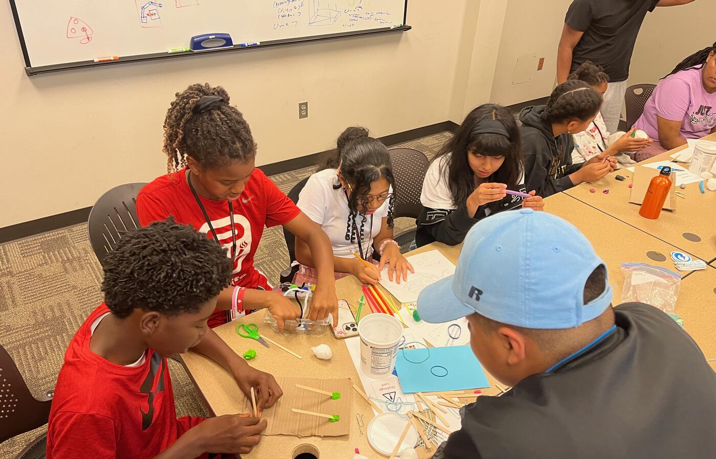 Students play the Coastal Hazard Engineering Challenge game